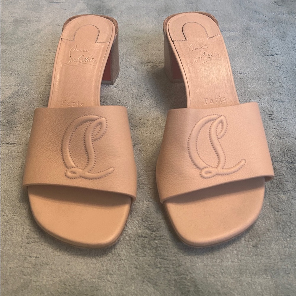 Christian Louboutin Block Heel Sandal